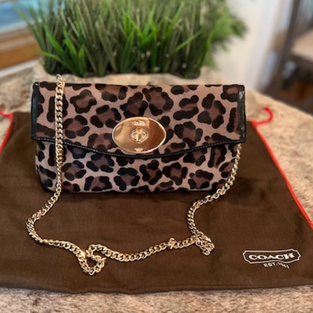 Coach Leather & Calfhair Handbag